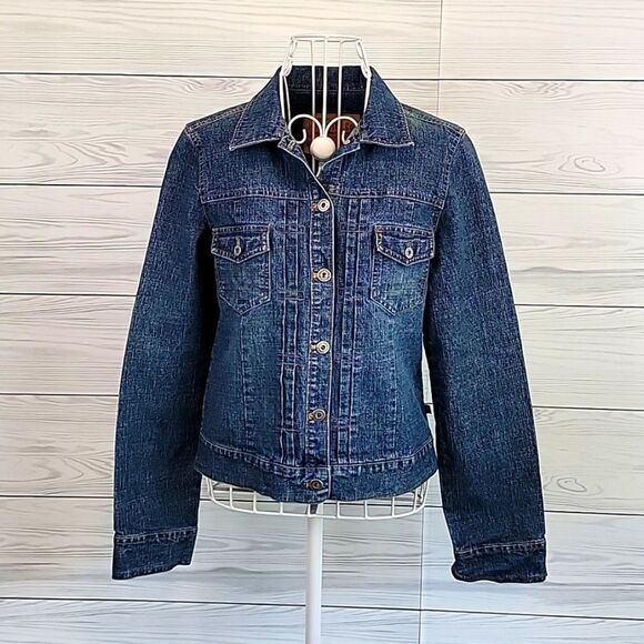 Hollister Jackets & Blazers - Hollister blue denim jean jacket Women's Size M